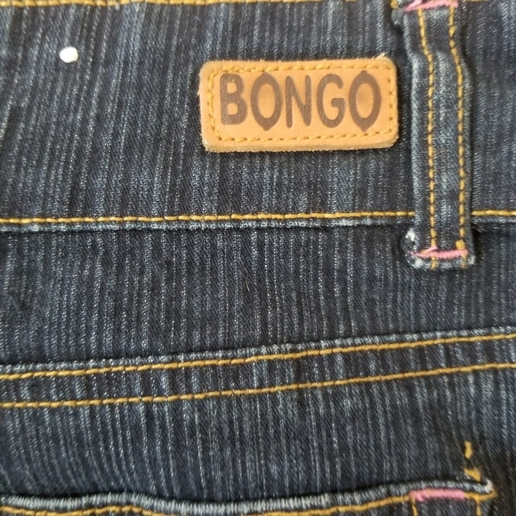 BONGO Cotton blend Dark Denim Mini Skirt In Size 7 - Picture 5 of 8